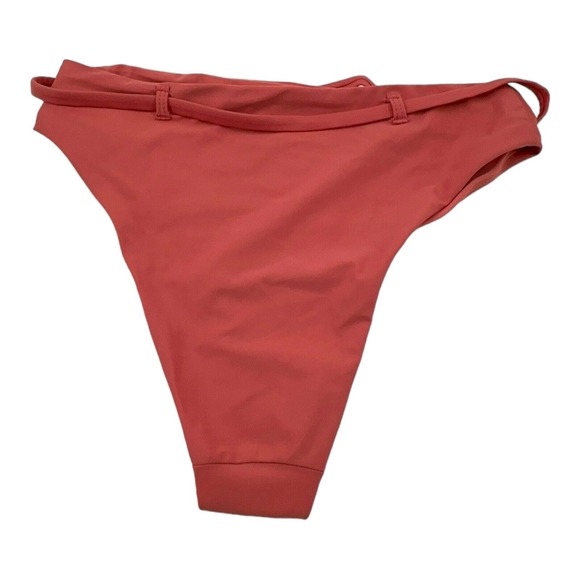 Andie Swim The Riviera High Waisted Bottom Eco Nylon in Punch Terracota sz S - Picture 4 of 12